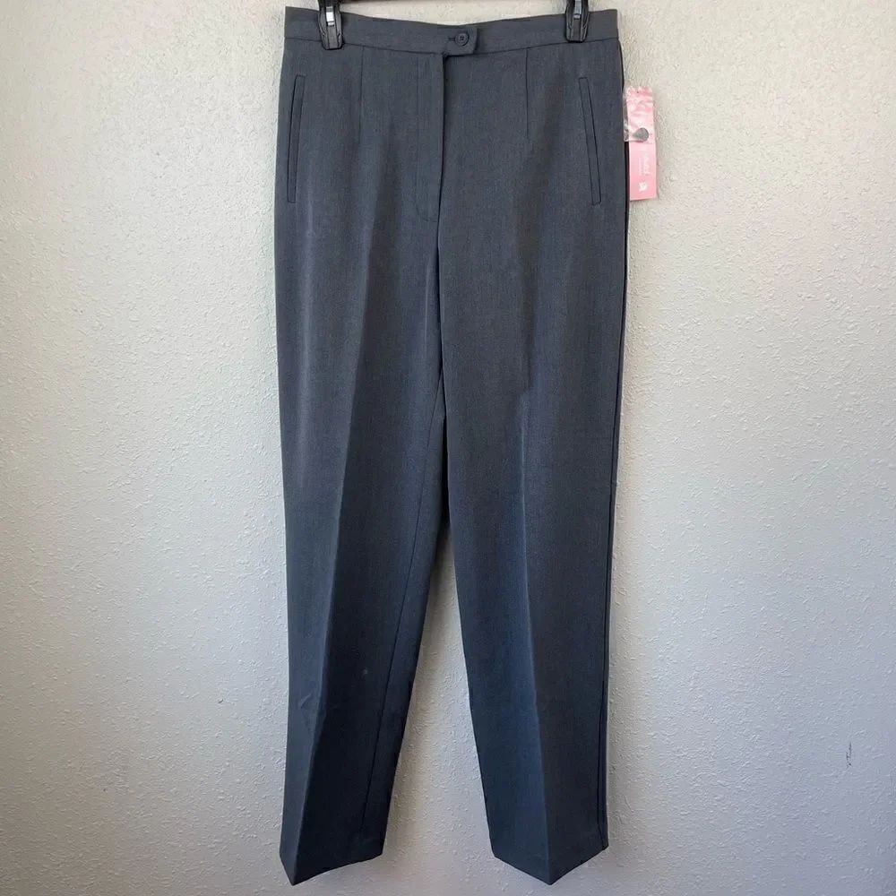 NWT Dress Barn Gray Slack Pants Size 8